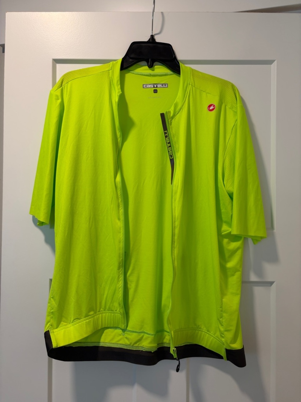 Castelli Men's High-Visibility Lime Short-Sleeve cycling Jacket